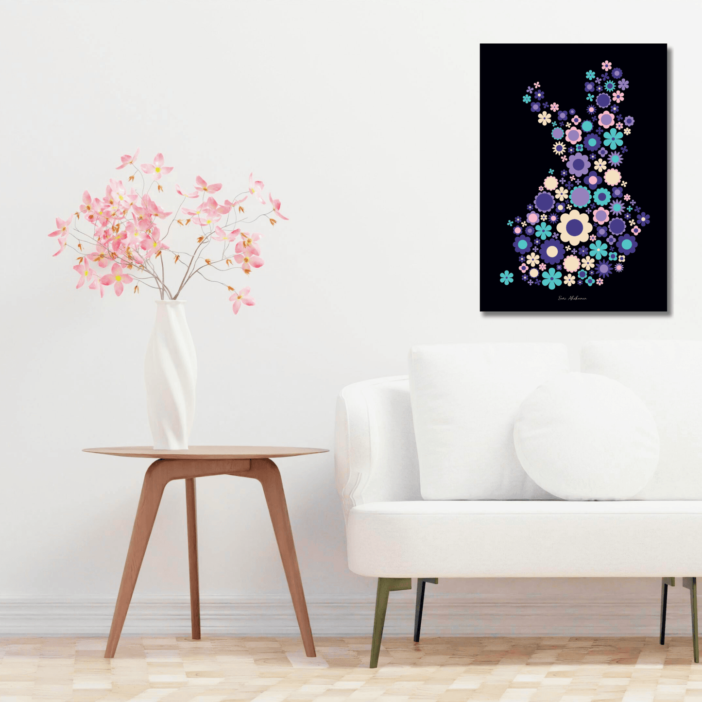 DIGITAL WALL ART - BLOOMPOP purple