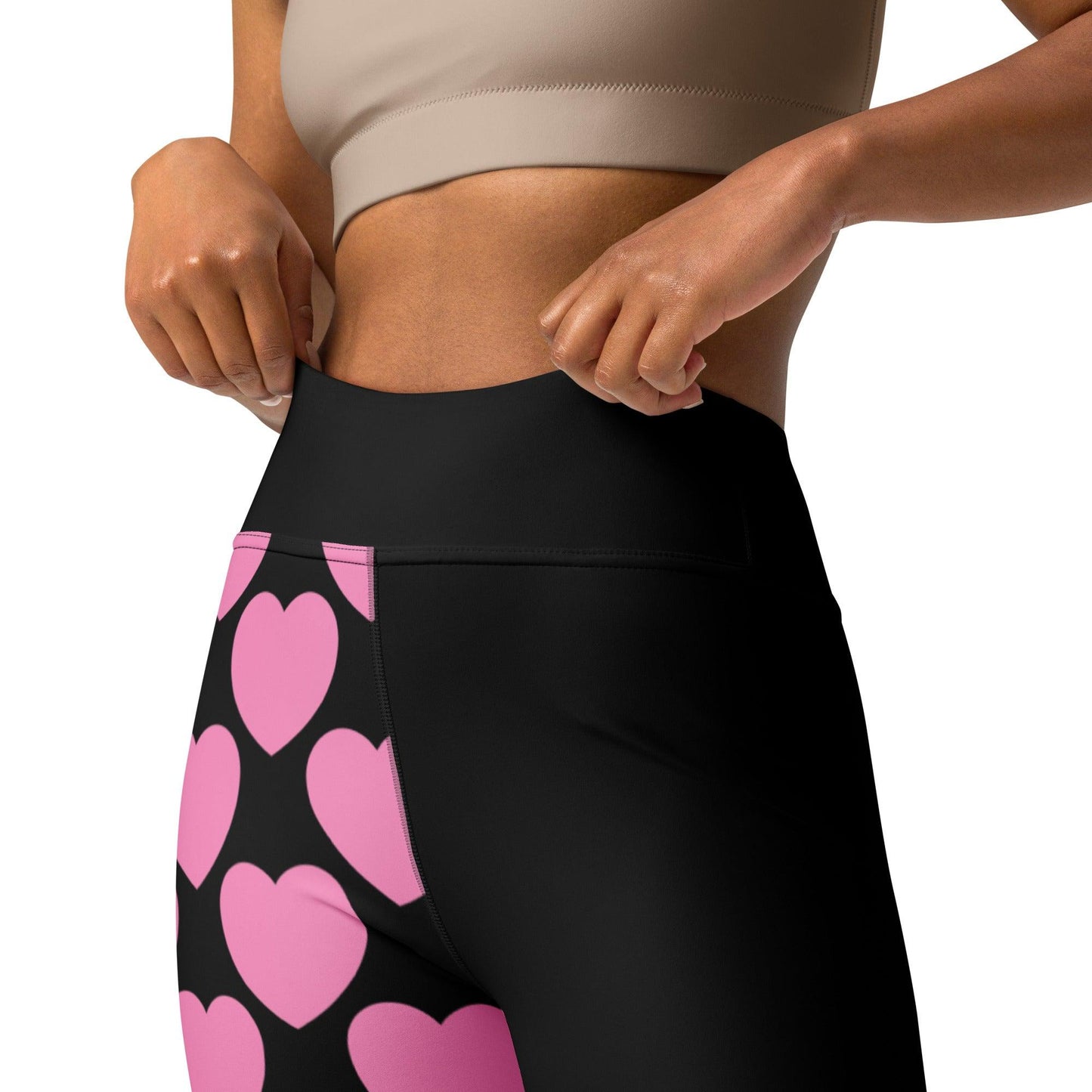 ELLIE LOVE pink black - Yoga Leggings