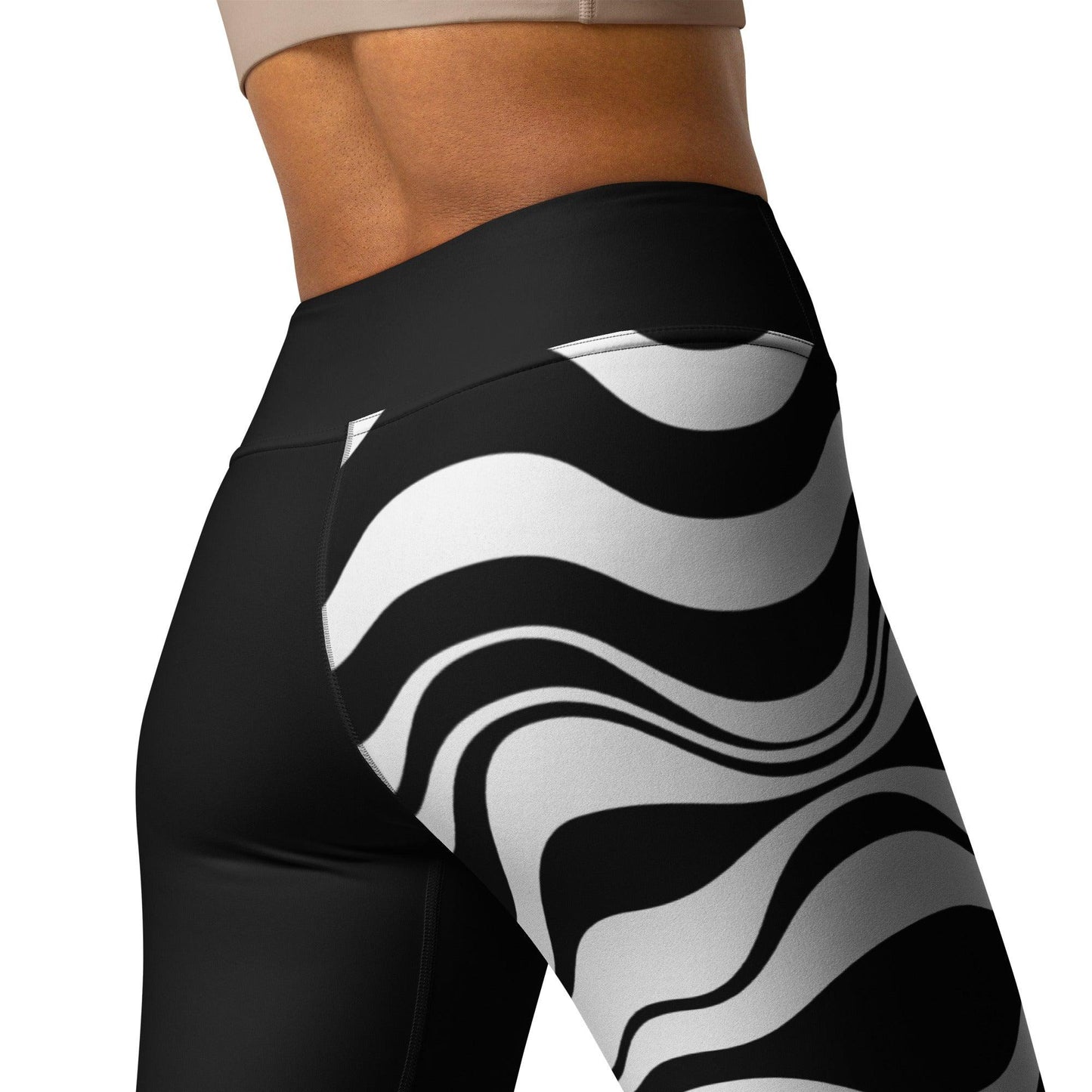 ENERGY WAVES black - Yoga Leggings