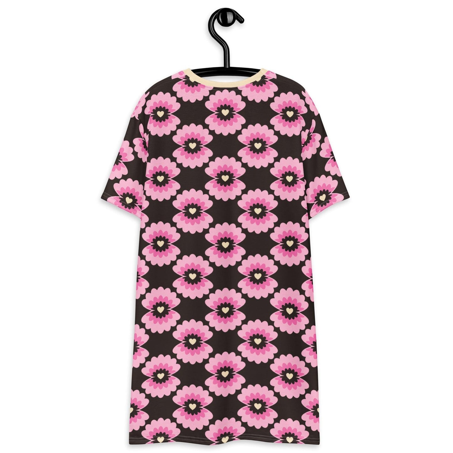 LOVE PEARL pink brown - T-Shirt Dress