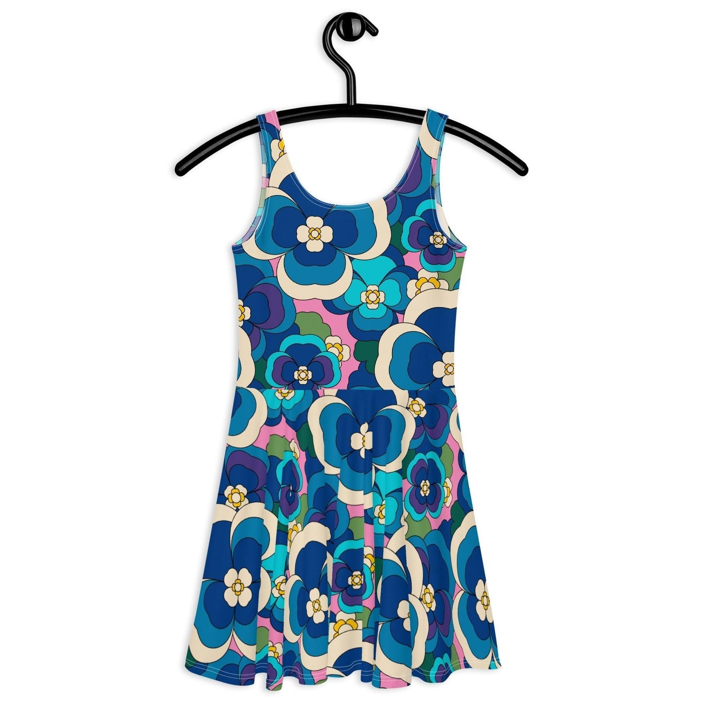 PANSY FANTASY blue pink - Skater Dress
