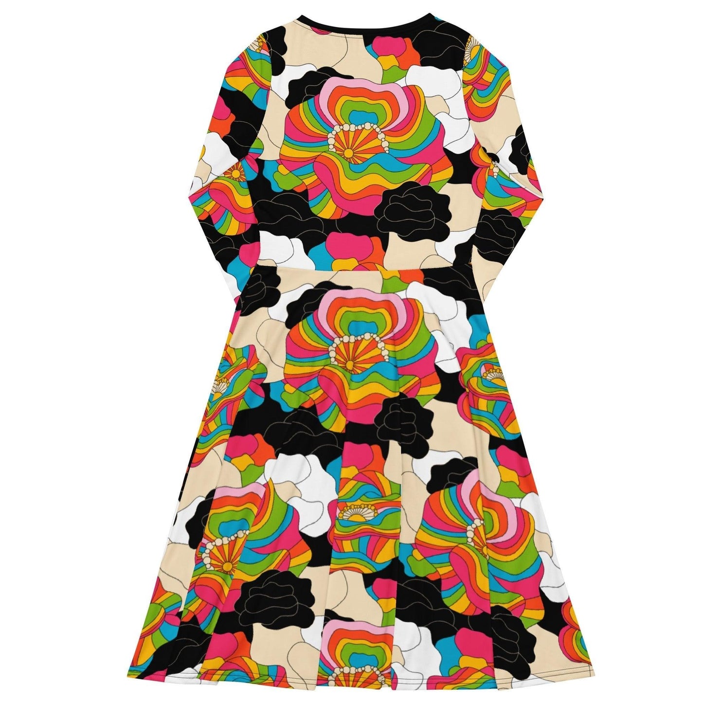 RAINBOW POPPY - Midi Dress With Pockets