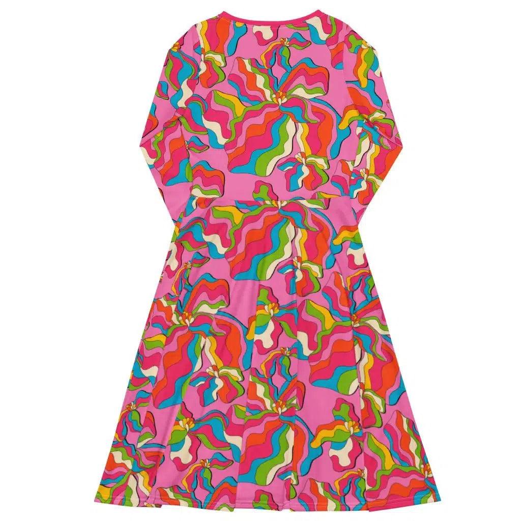 SASSY IRIS pink - Midi Dress With Pockets