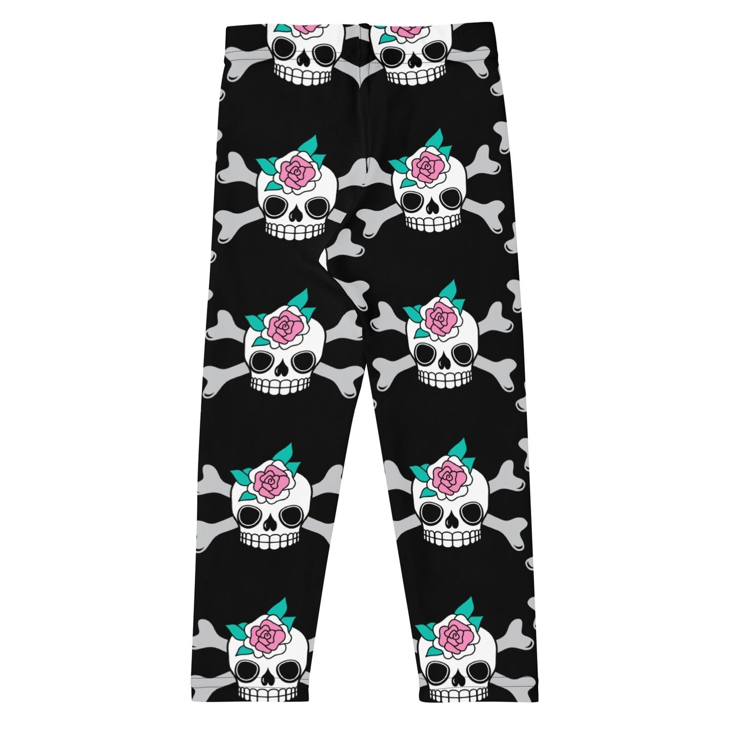 SKULLROSE black -2- Kids' Leggings