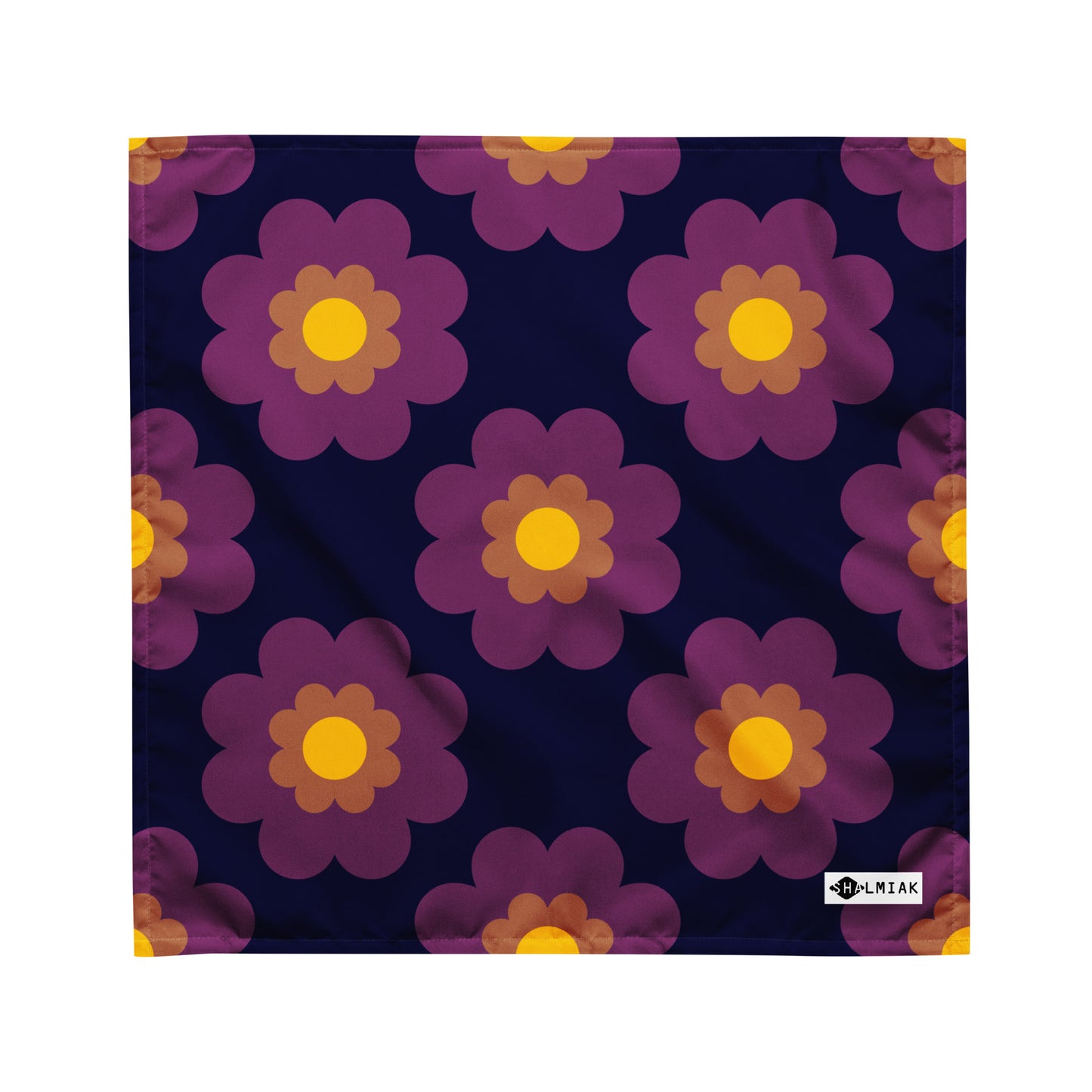 Bandana - FANCY BLOOM plum