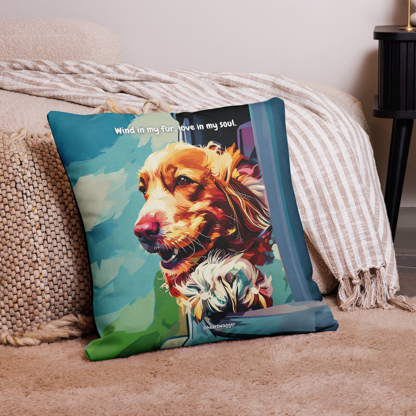 Pillow Case - Wind in my fur, love in my soul