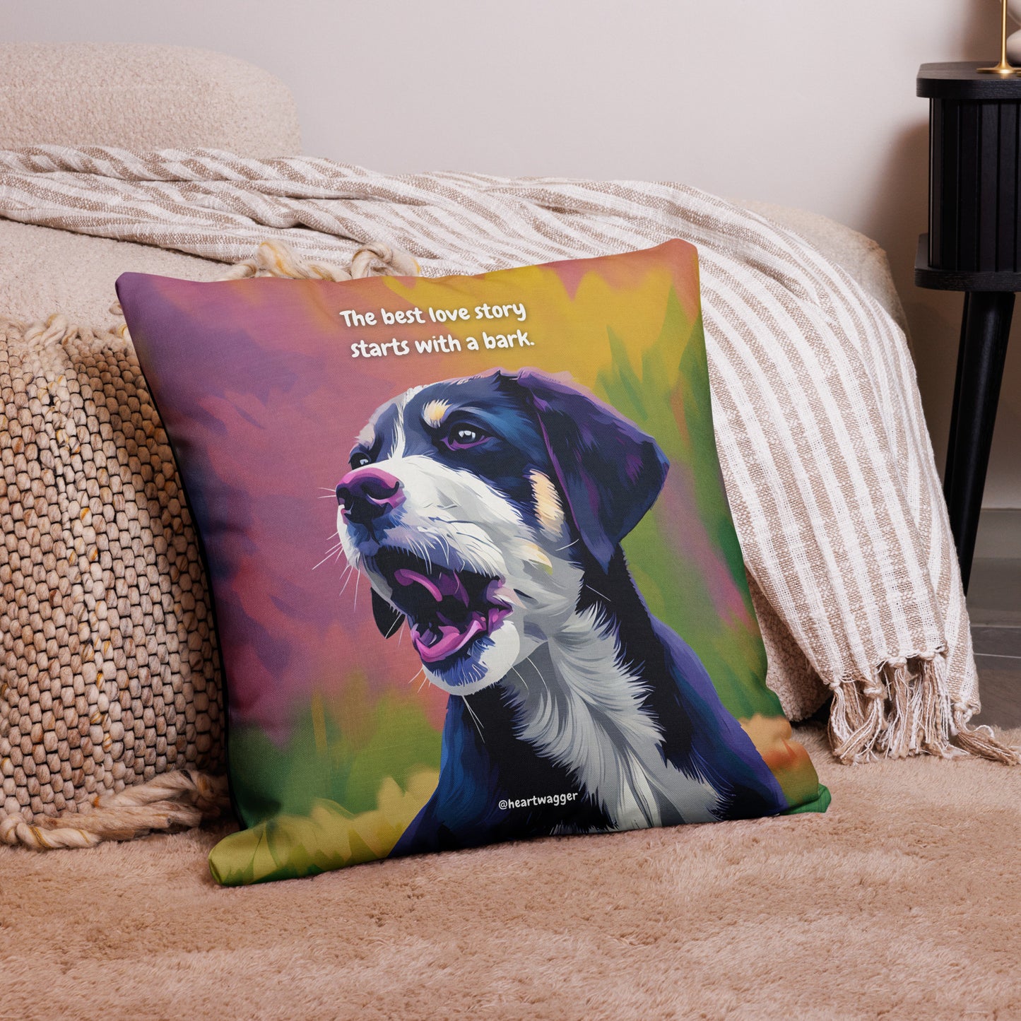 Pillow Case - The best love story starts with a bark