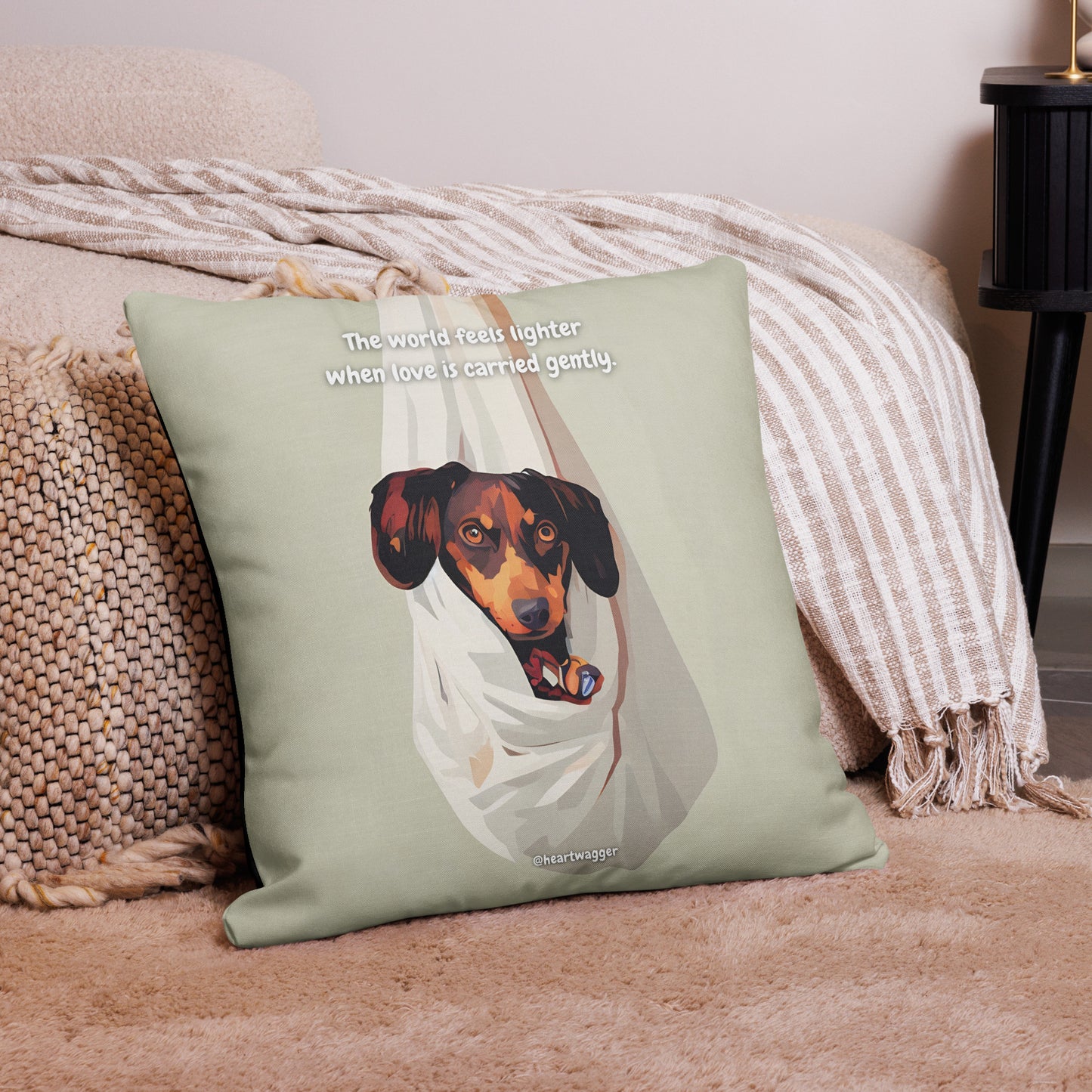 Pillow Case - The world feels lighter when love is carried gently