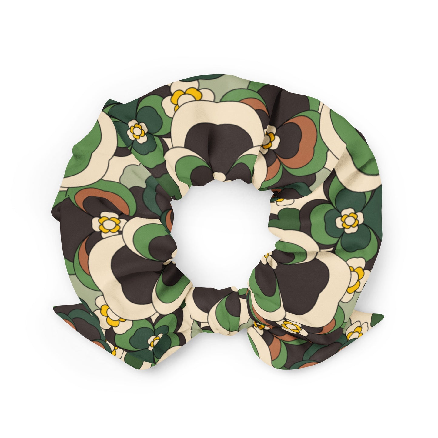 PANSY FANTASY green - Scrunchie