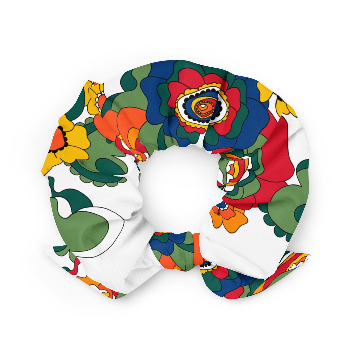 GROOVY KURBITS white - Scrunchie