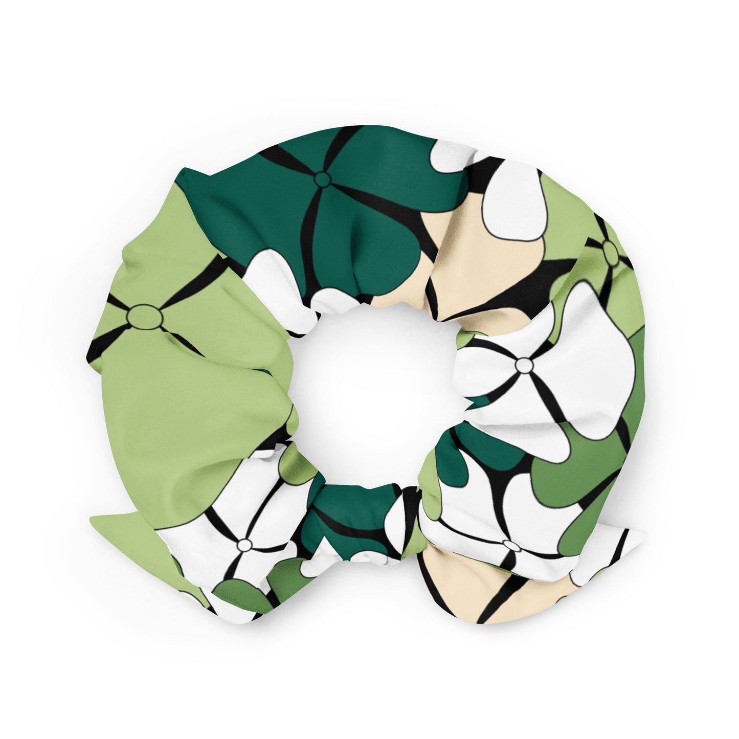 ADELIE green - Scrunchie - Wild Floral Print