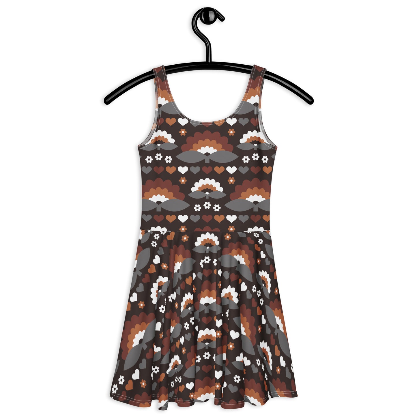 FALL IN LOVE mocca - Skater Dress