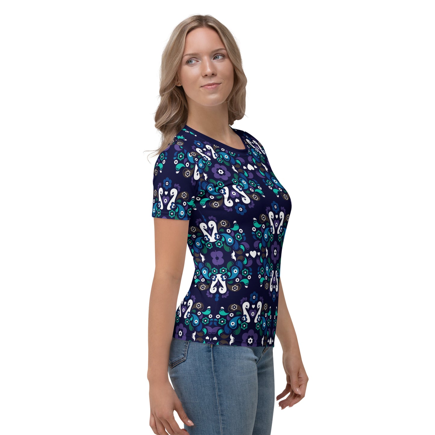 PEACOCK LOVE mystic blue - Woman’s T-Shirt