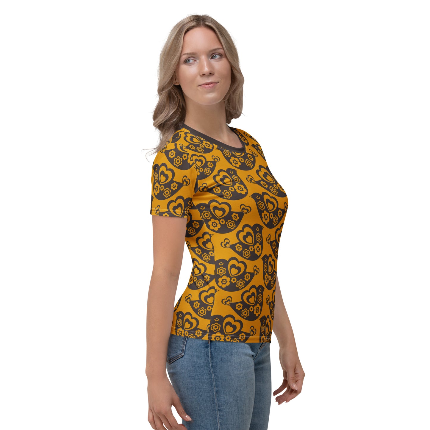 TWEET LOVE orange brown - Woman's T-shirt