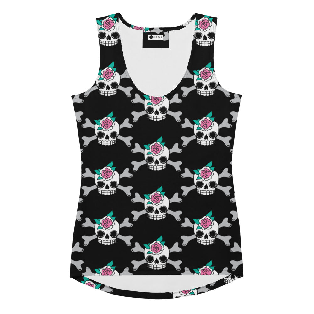 SKULLROSE black - Tank Top