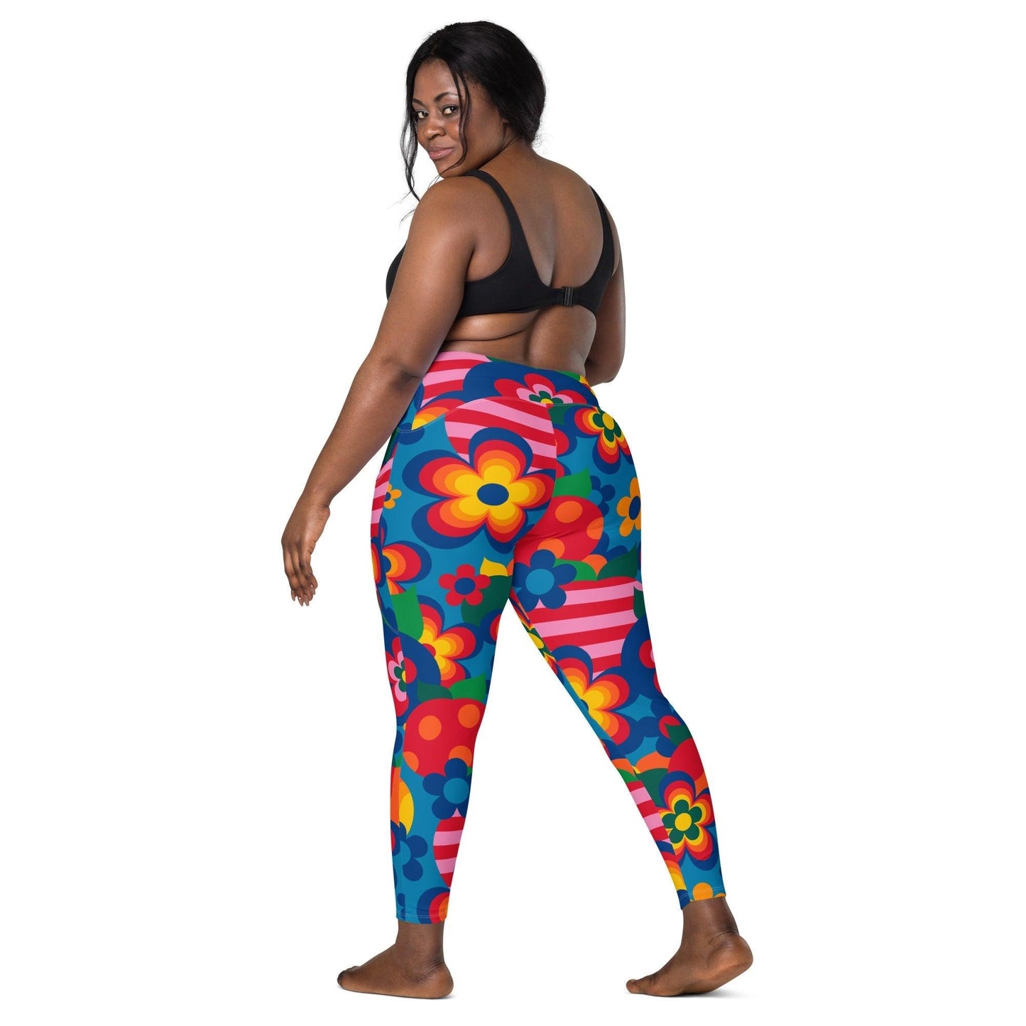 APPLEMANIA blue - Leggings With Pockets - SHALMIAK
