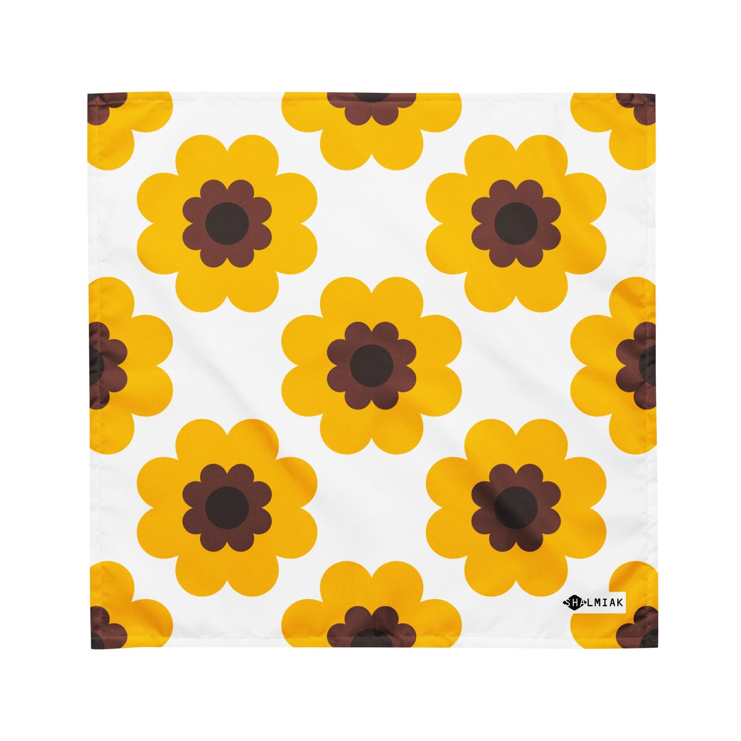 Bandana - FANCY BLOOM yellow - SHALMIAK