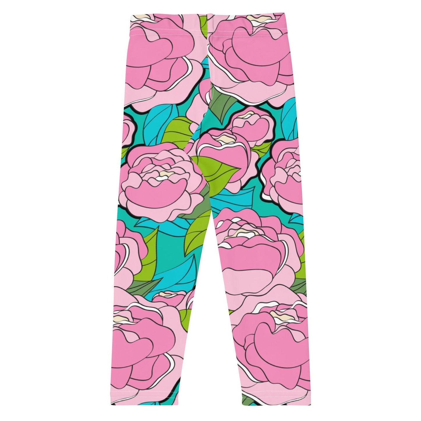 BE MY ONLY pink turquoise - 2 - Kids' Leggings - SHALMIAK