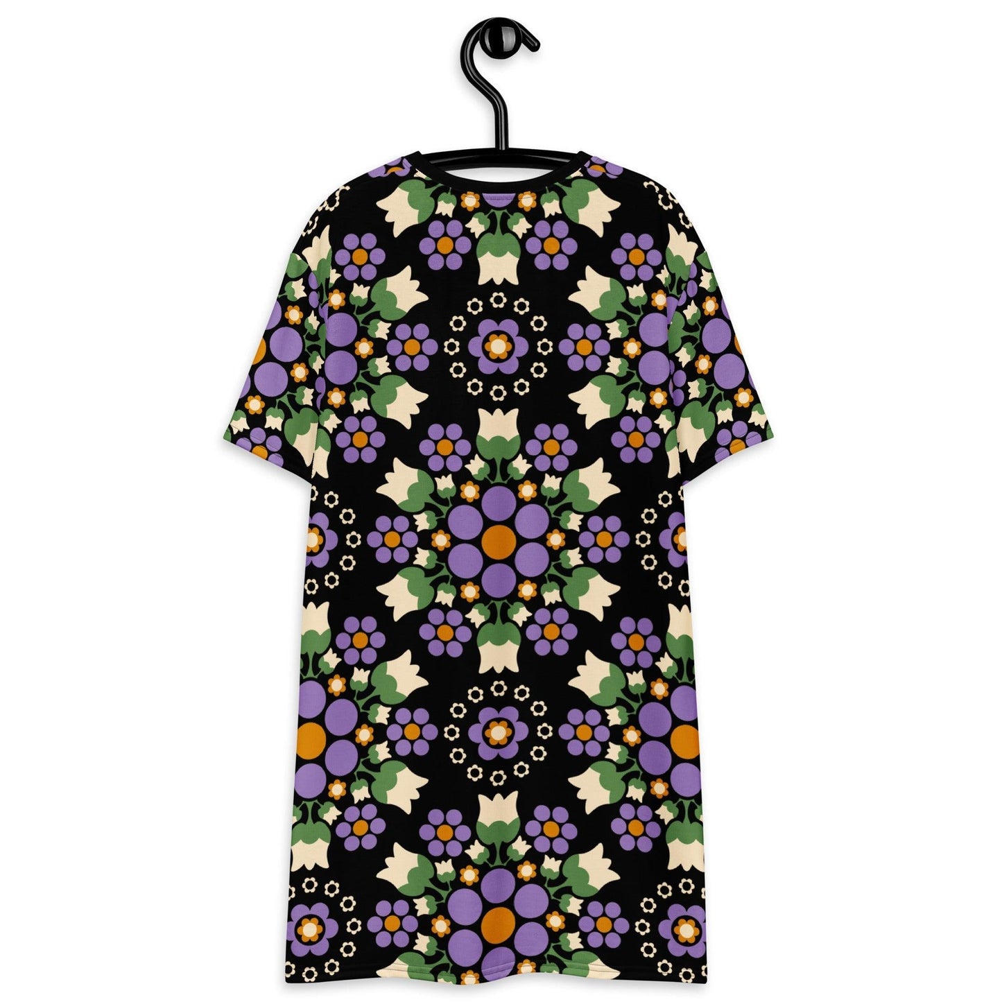 BERRY DANCE purple black - T-Shirt Dress - SHALMIAK