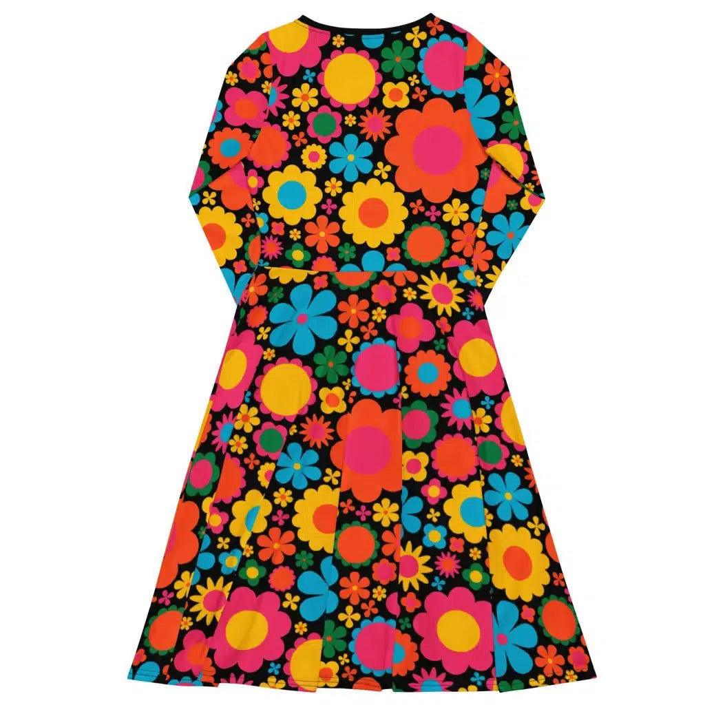 BLOOMPOP happy 2 - Midi Dress With Pockets - SHALMIAK