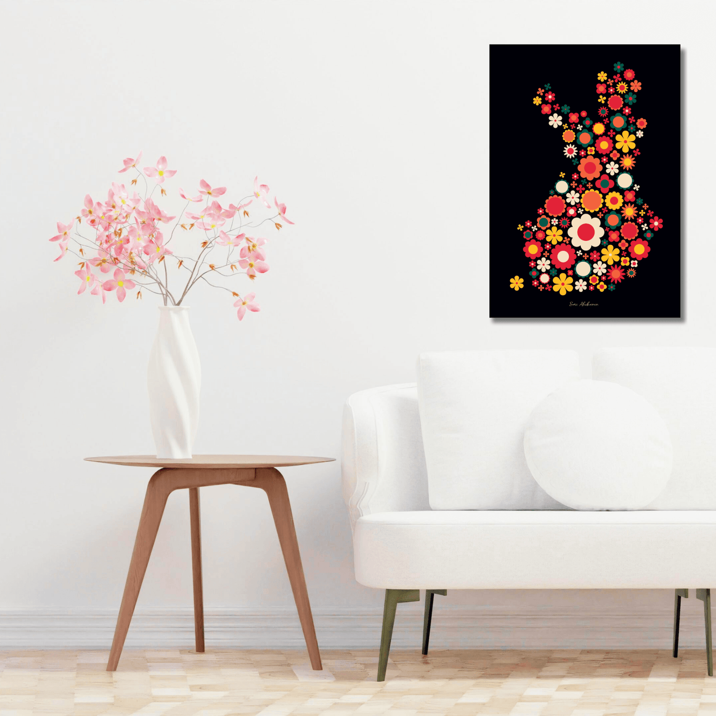 DIGITAL WALL ART - BLOOMPOP retro - SHALMIAK