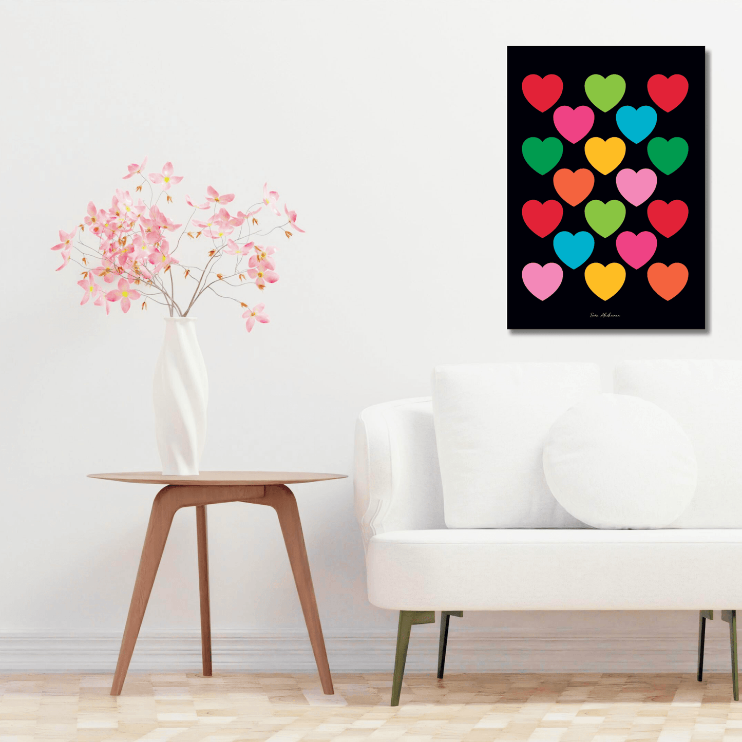 DIGITAL WALL ART - ELLIE LOVE mixblack - SHALMIAK