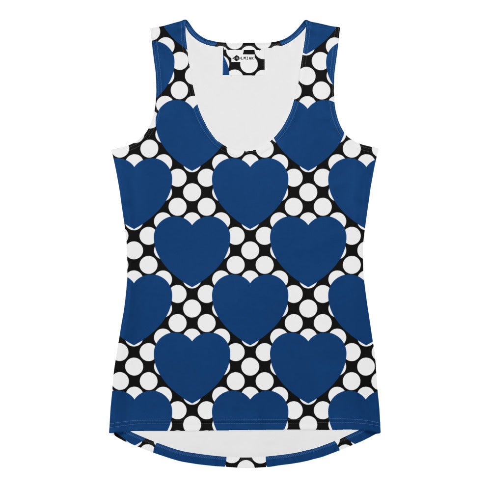 ELLIE LOVE DOT blue black - Tank Top - SHALMIAK