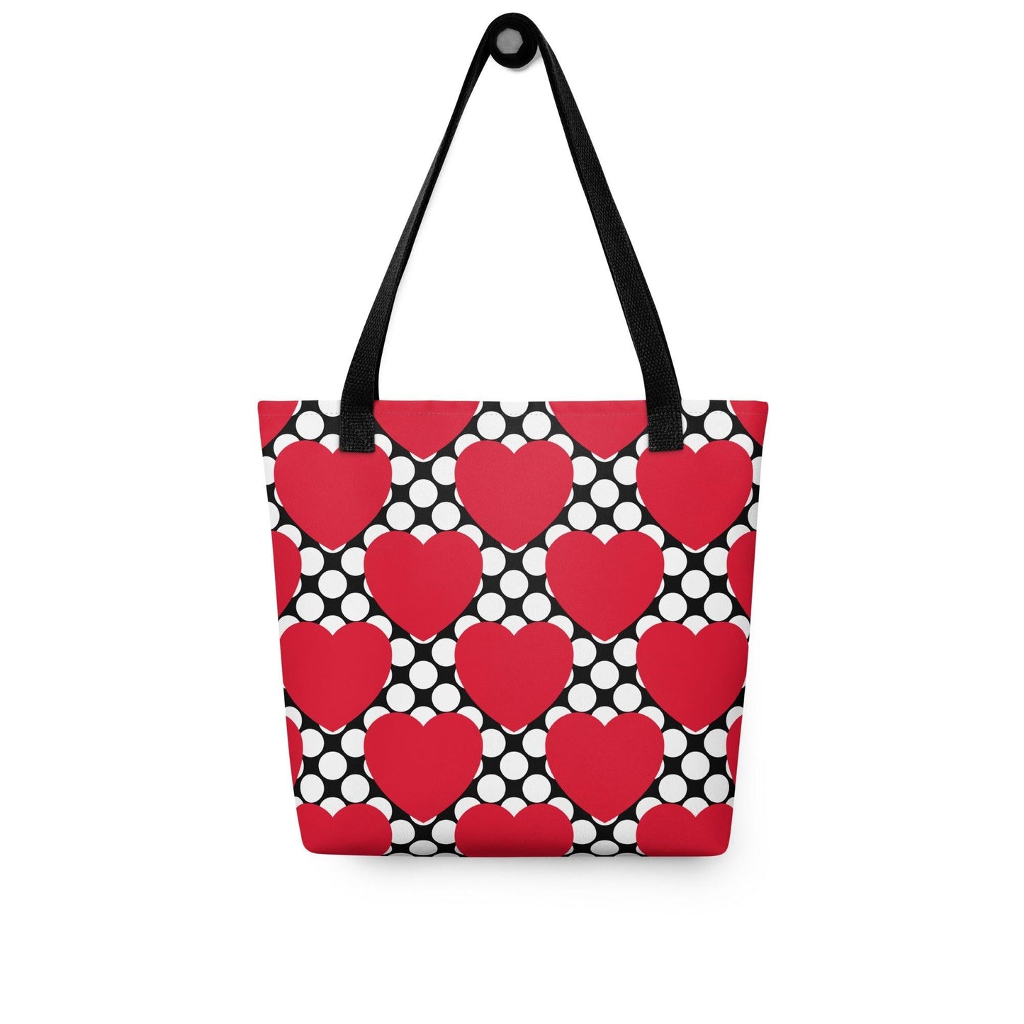 ELLIE LOVE DOT red black - Tote Bag - SHALMIAK