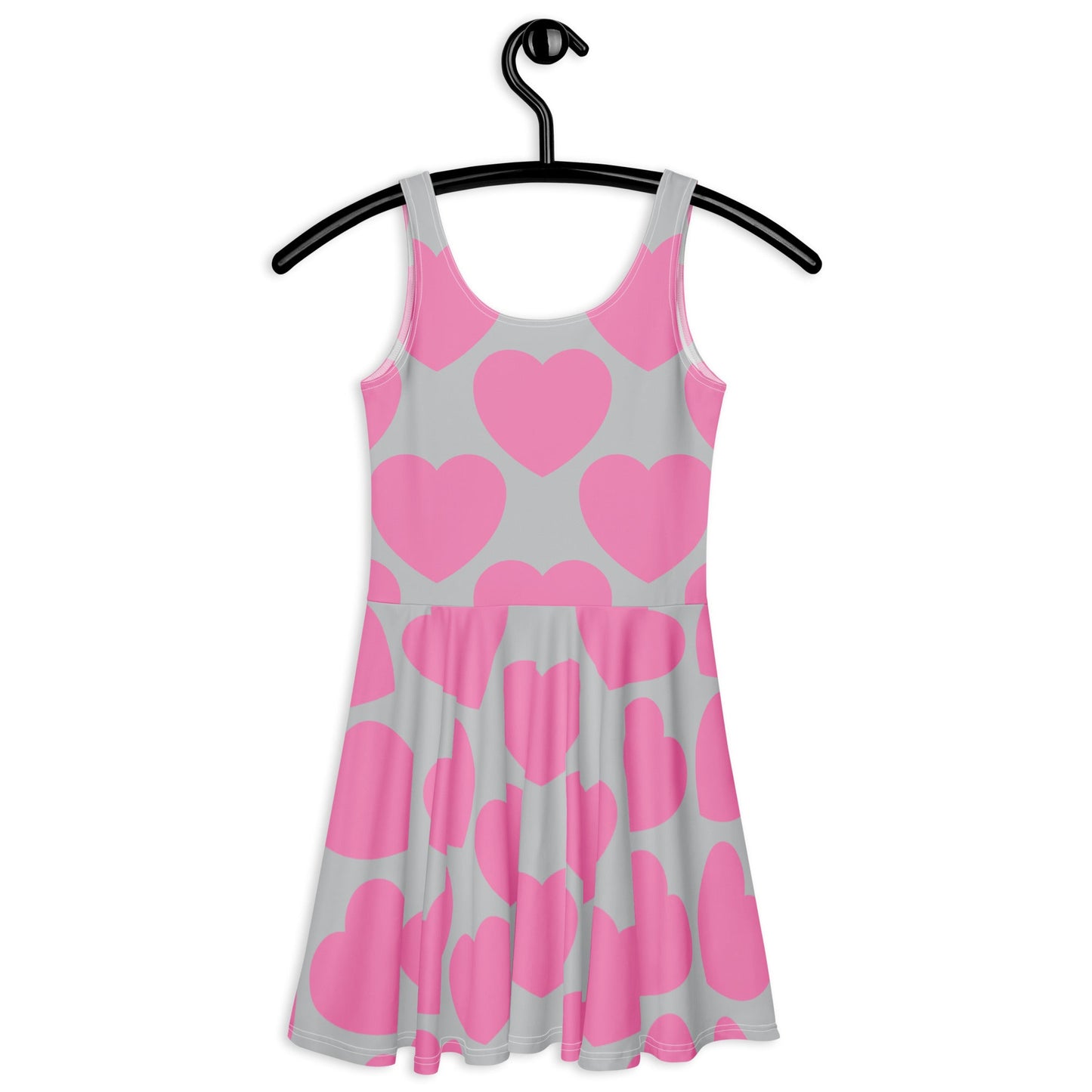 ELLIE LOVE pink grey - Skater Dress - SHALMIAK