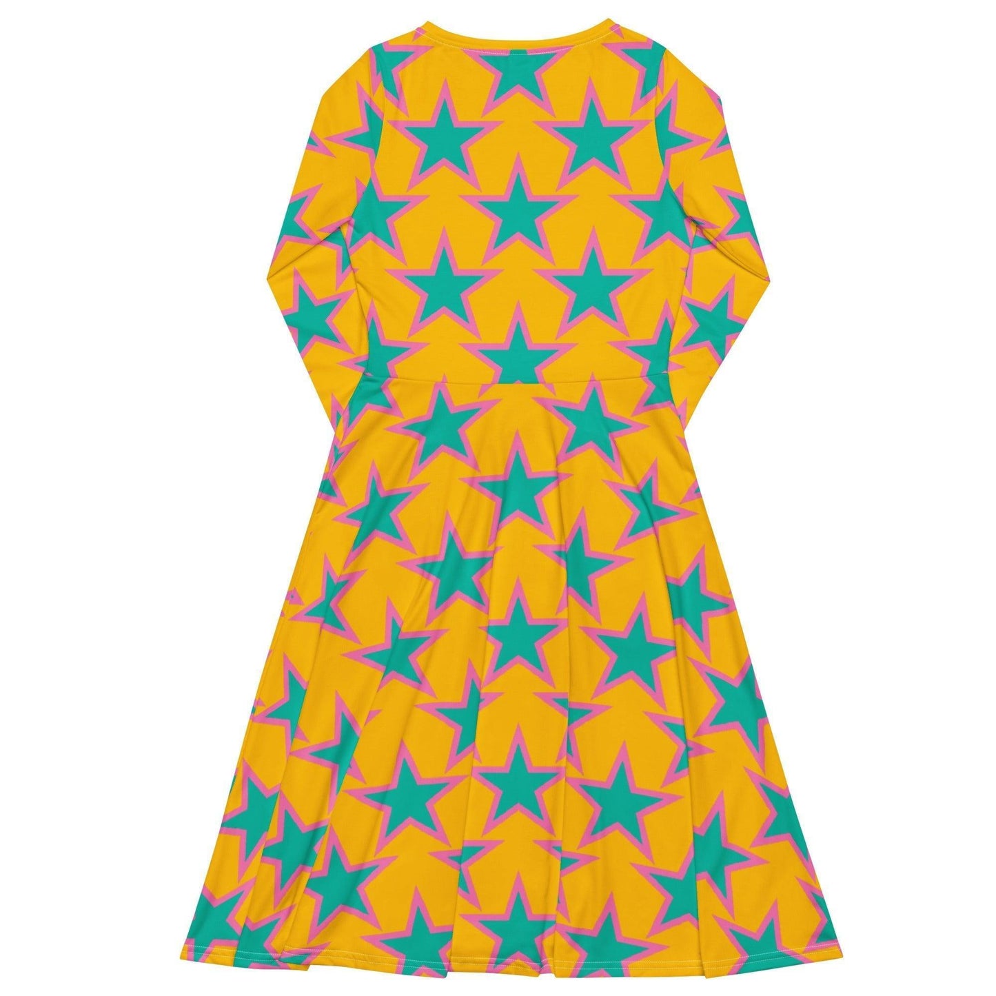 ELLIE STAR yellow - Midi Dress With Pockets - SHALMIAK
