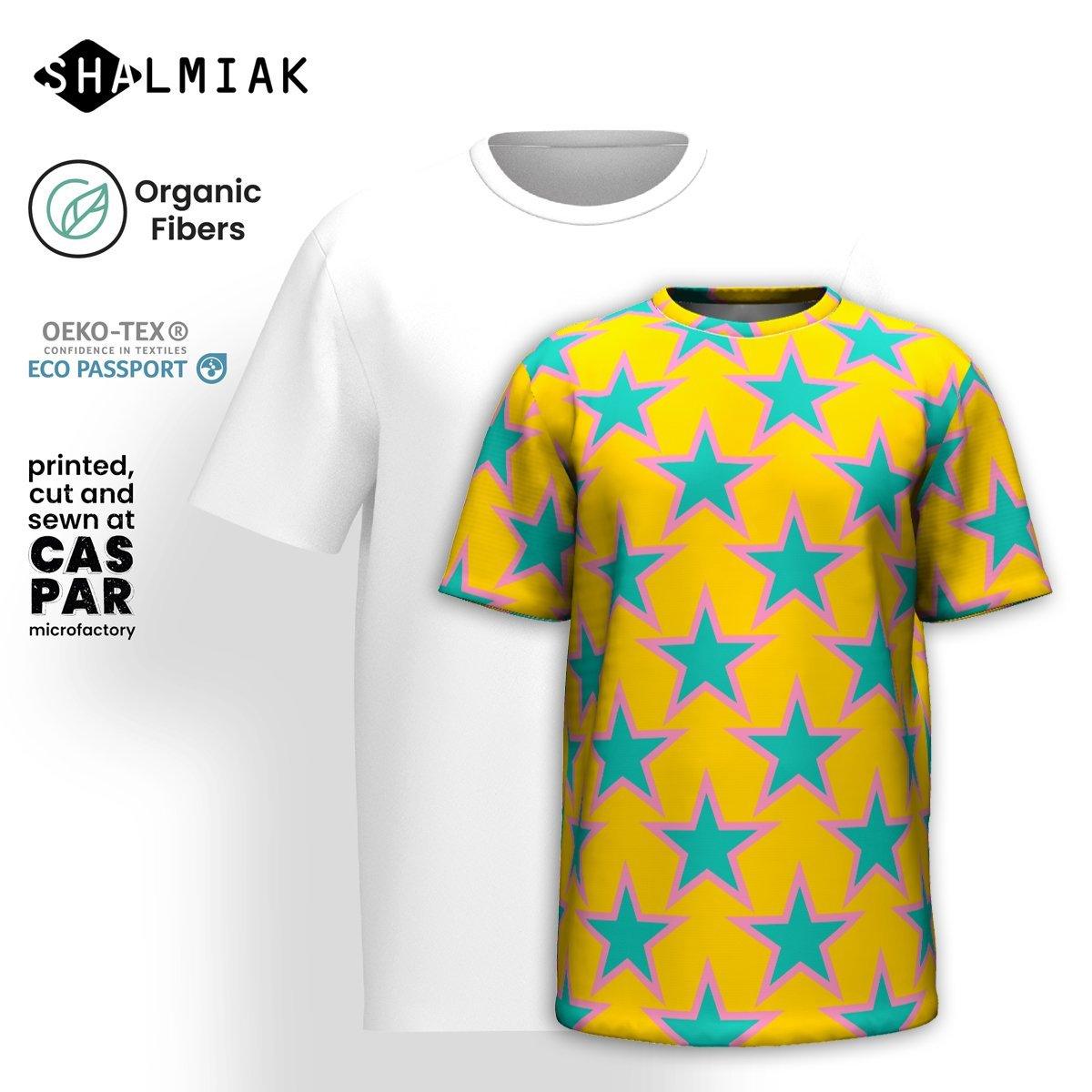ELLIE STAR yellow - Organic Cotton T-Shirt - SHALMIAK