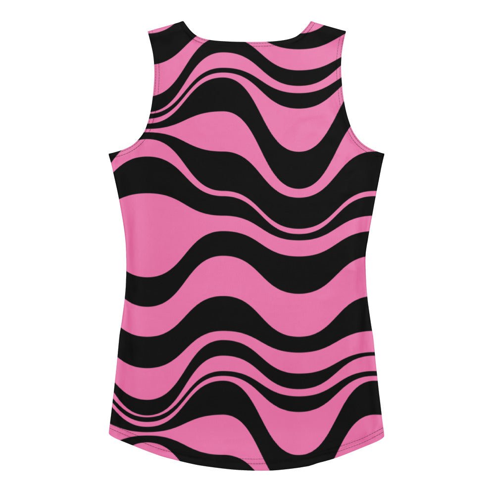 ENERGY WAVES pink black - Tank Top - SHALMIAK