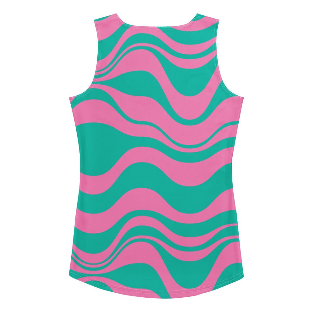 ENERGY WAVES pink mint - Tank Top - SHALMIAK