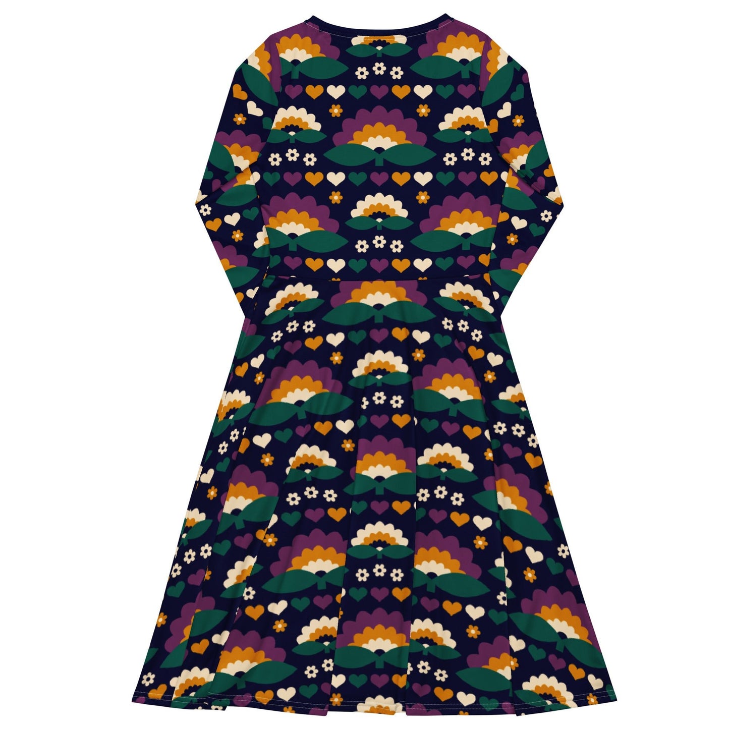 FALL IN LOVE purple - Midi Dress With Pockets - SHALMIAK