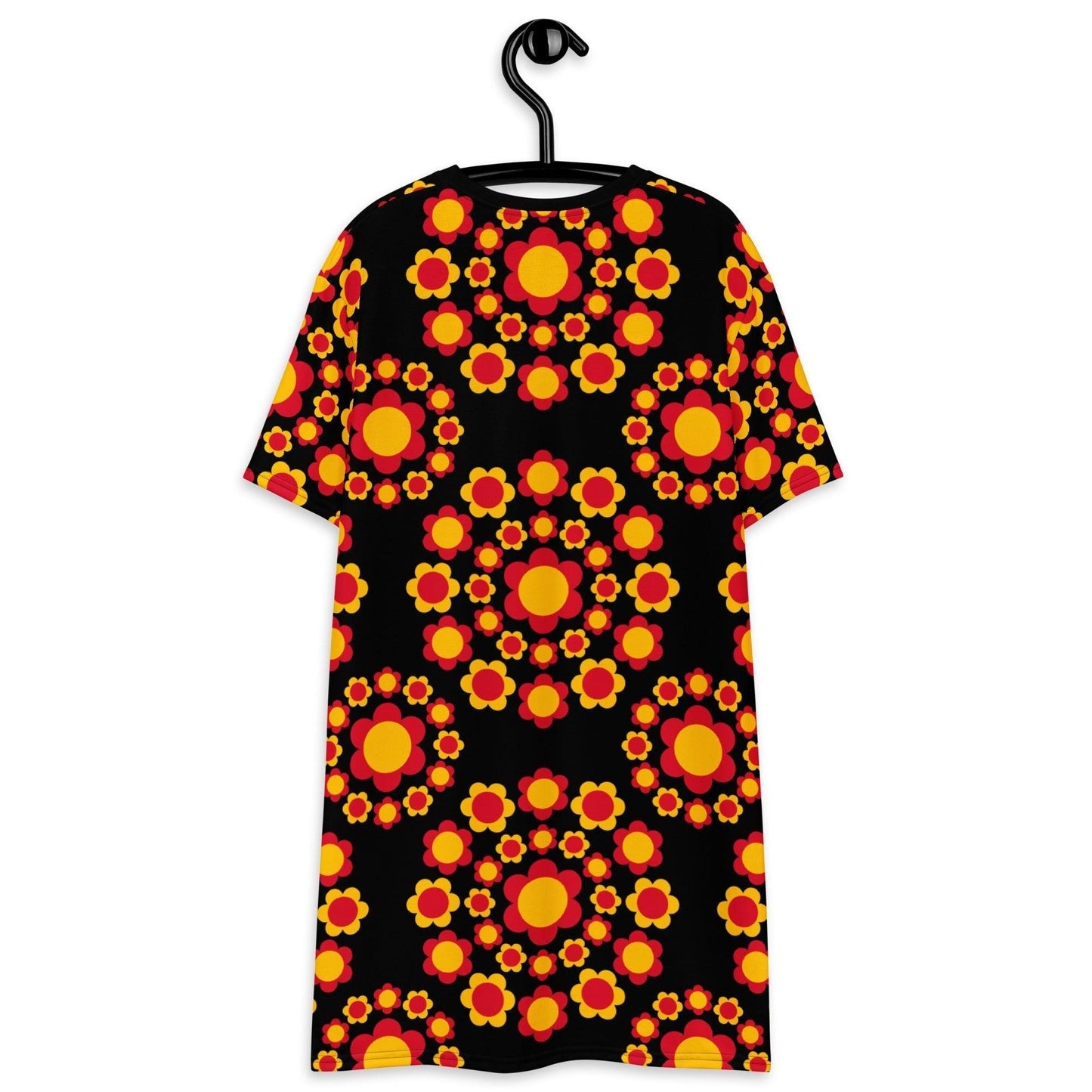 FLOWERSHOP red yellow - T-Shirt Dress - SHALMIAK