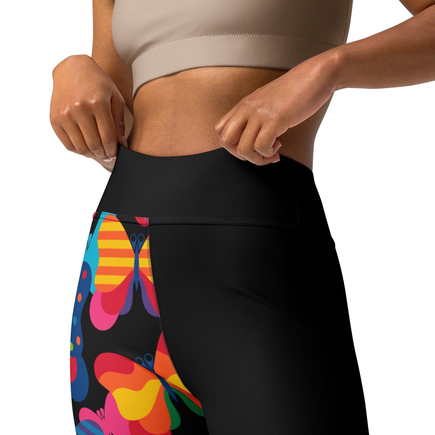 FLYRAVE black - Yoga Leggings - SHALMIAK