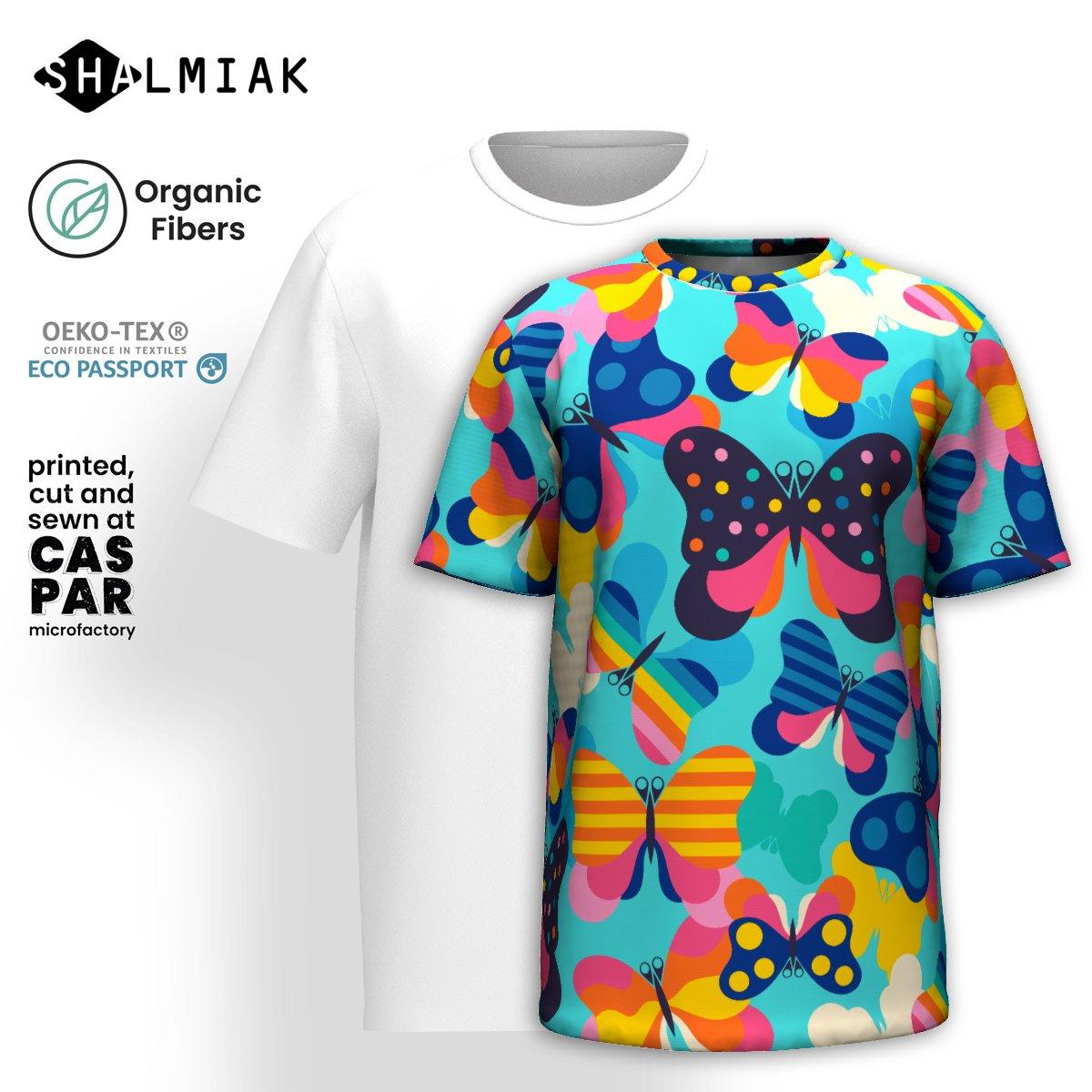 FLYRAVE turquoise - Organic Cotton T-Shirt - SHALMIAK