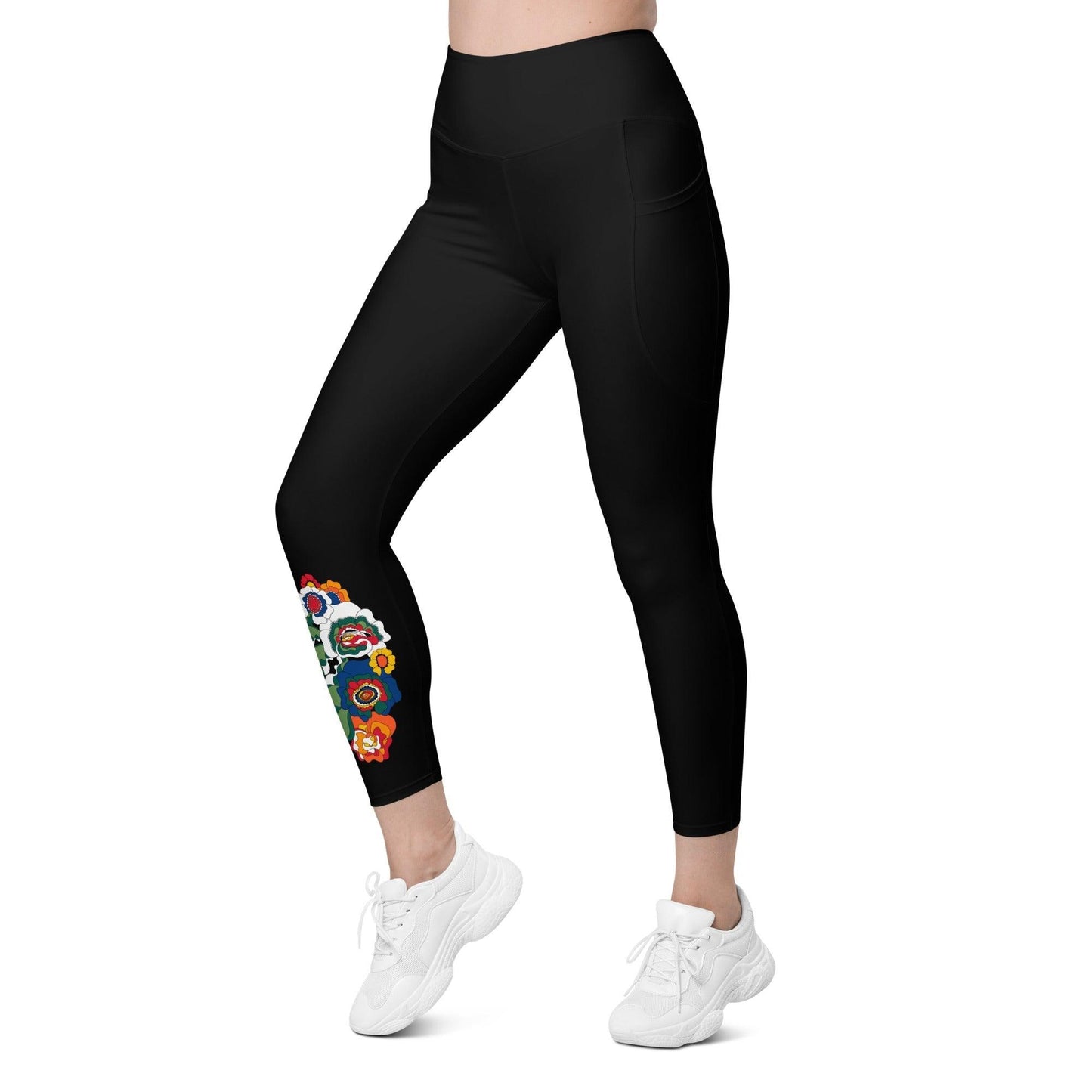 GROOVY KURBITS in black - Leggings With Pockets - SHALMIAK