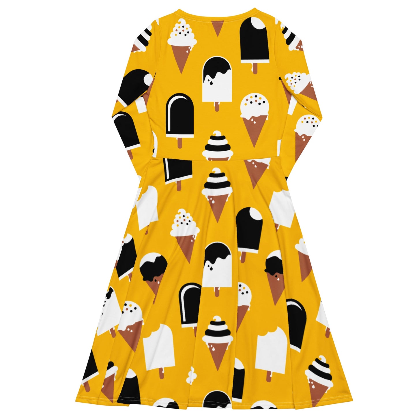 JADE yellow - Midi Dress With Pockets - SHALMIAK