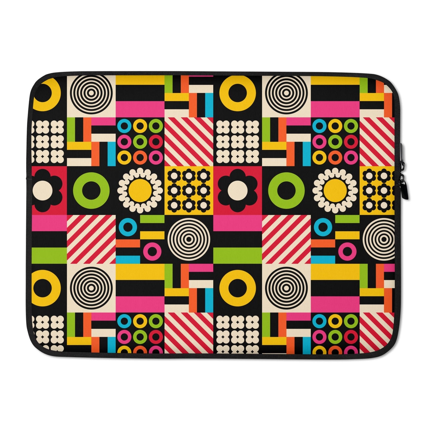 Laptop sleeve - CANDYBOX - Bold candy shapes print 15″