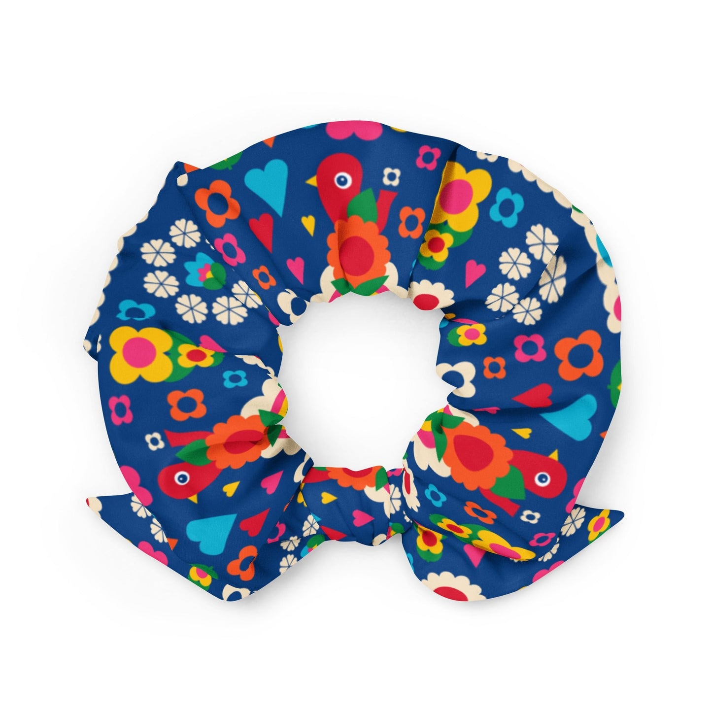 OLD BIRDIE blue - Scrunchie - SHALMIAK