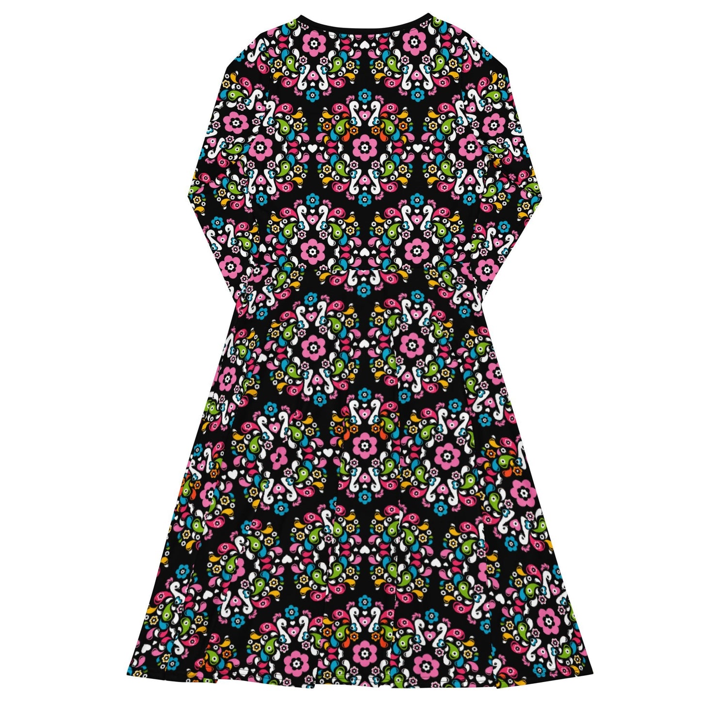 PEACOCK LOVE happy - Midi Dress With Pockets - SHALMIAK