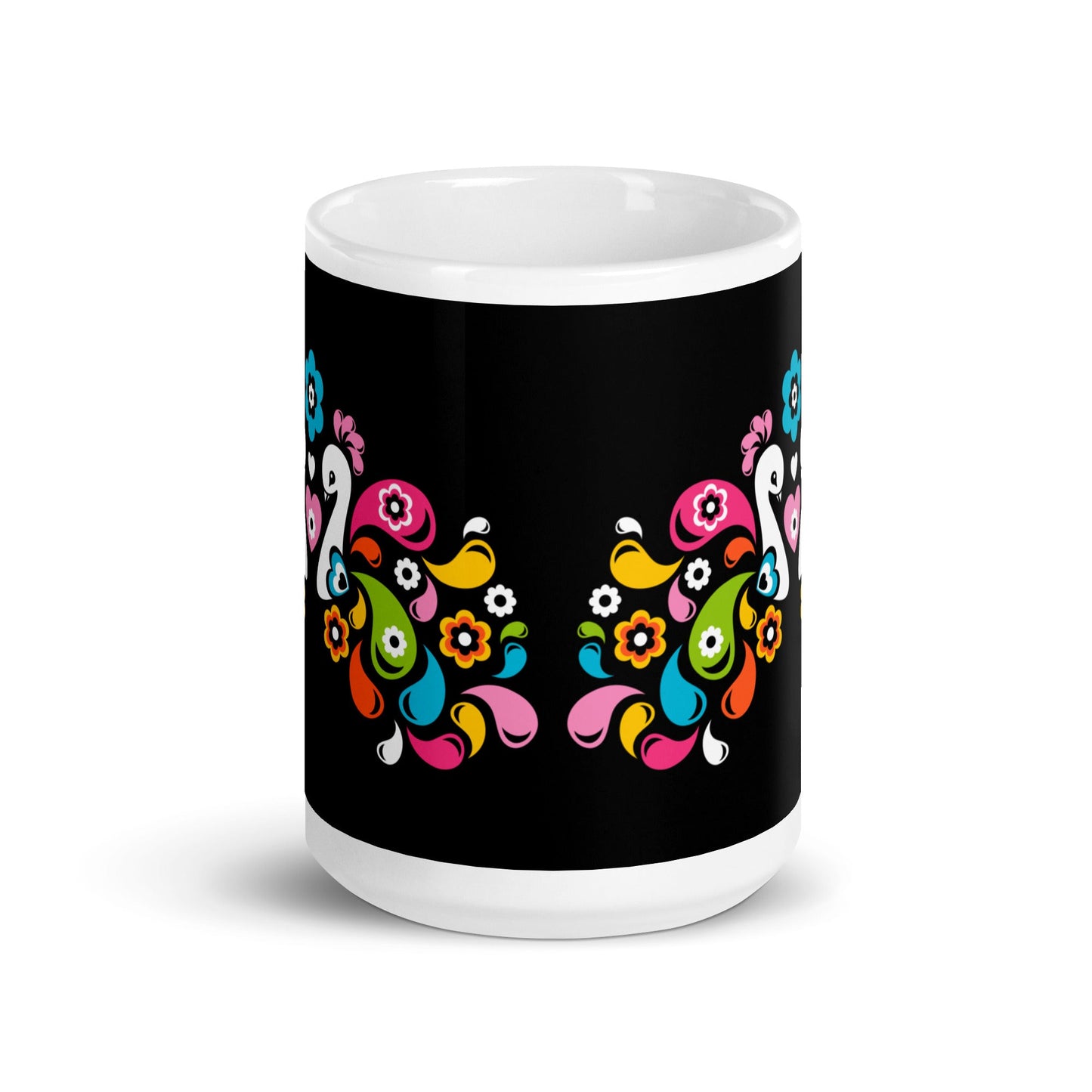Mug - PEACOCK LOVE happy - Glorious peacock print