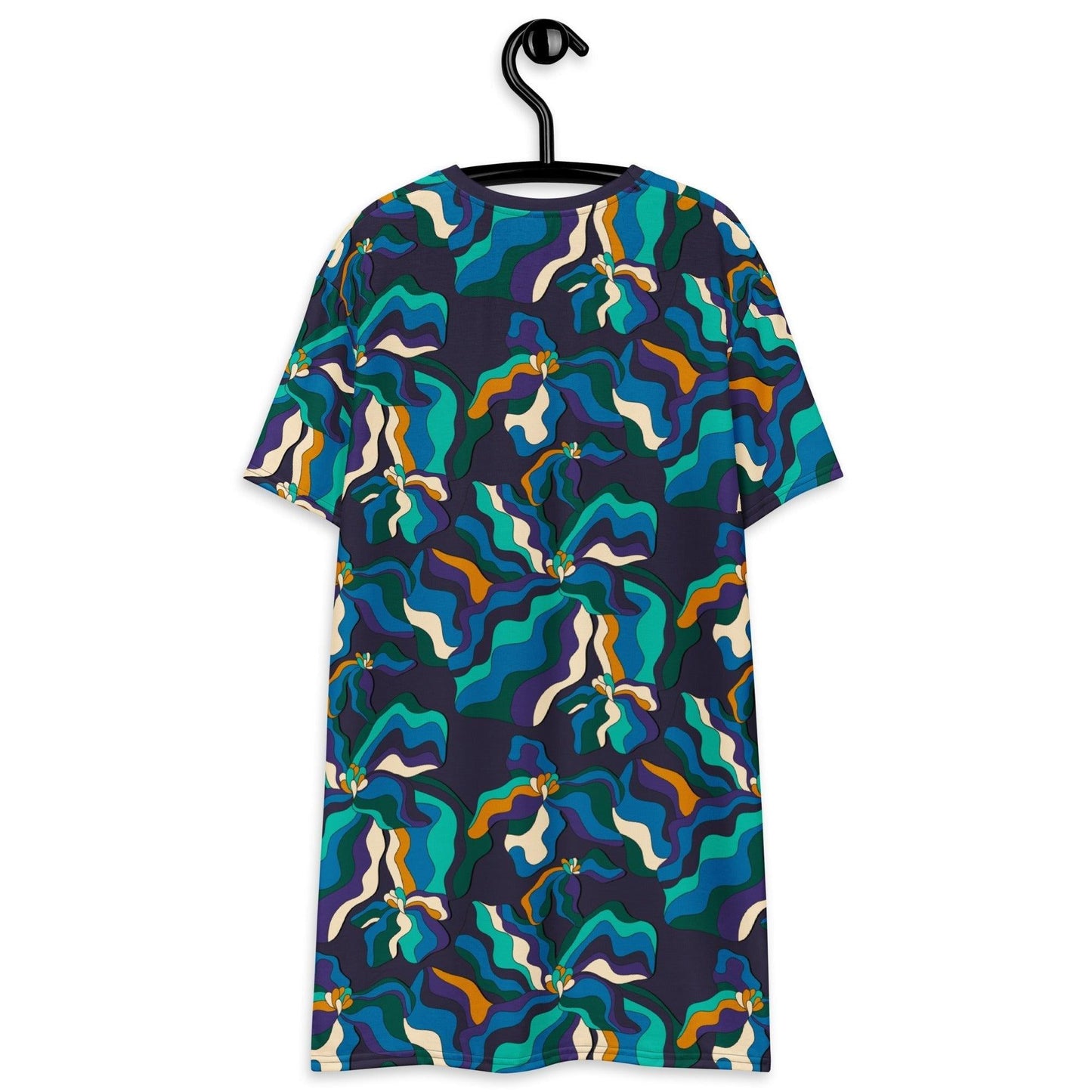 SASSY IRIS purple - T-Shirt Dress - SHALMIAK