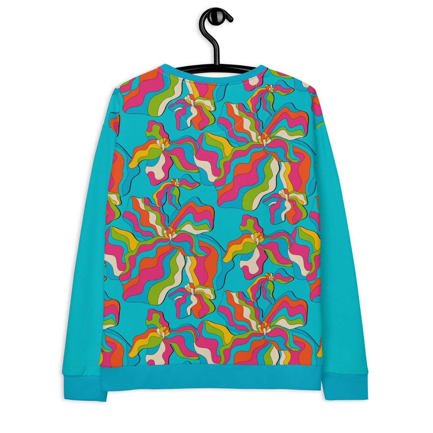 SASSY IRIS turquoise - Sweatshirt - SHALMIAK