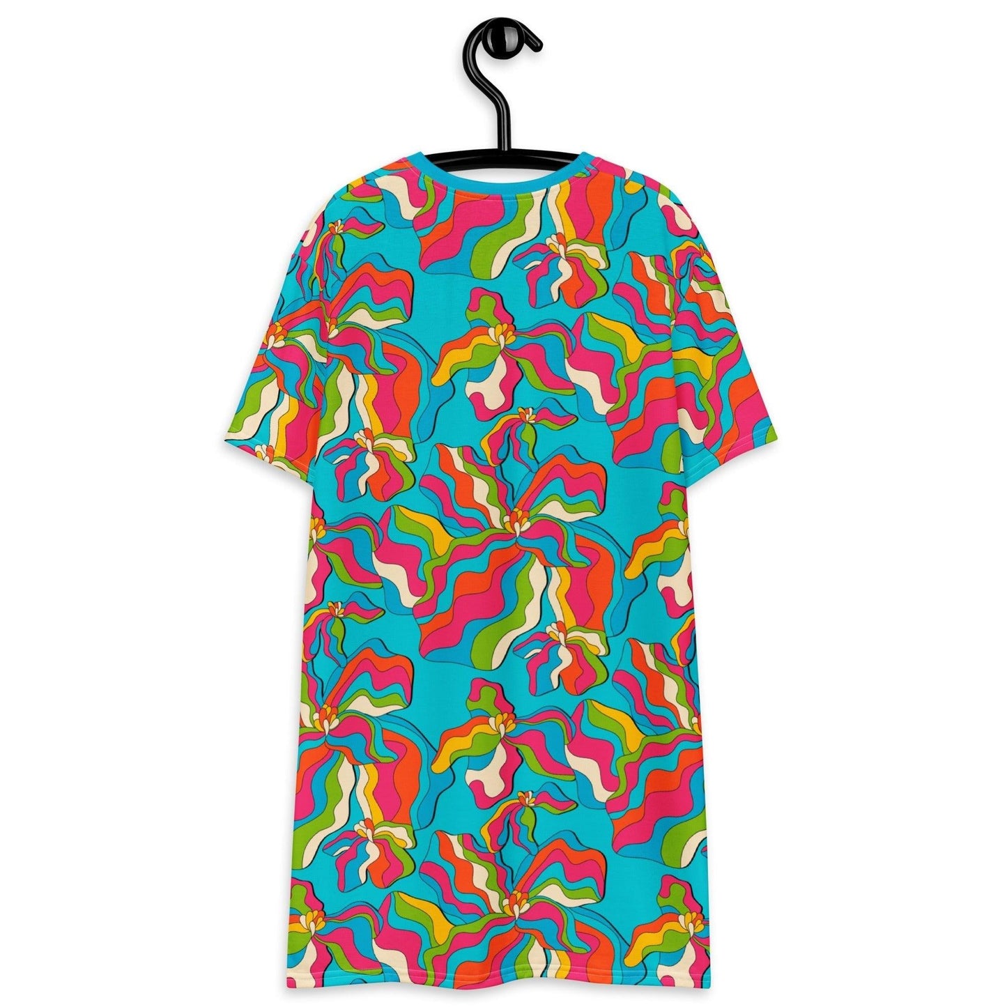 SASSY IRIS turquoise - T-Shirt Dress - SHALMIAK