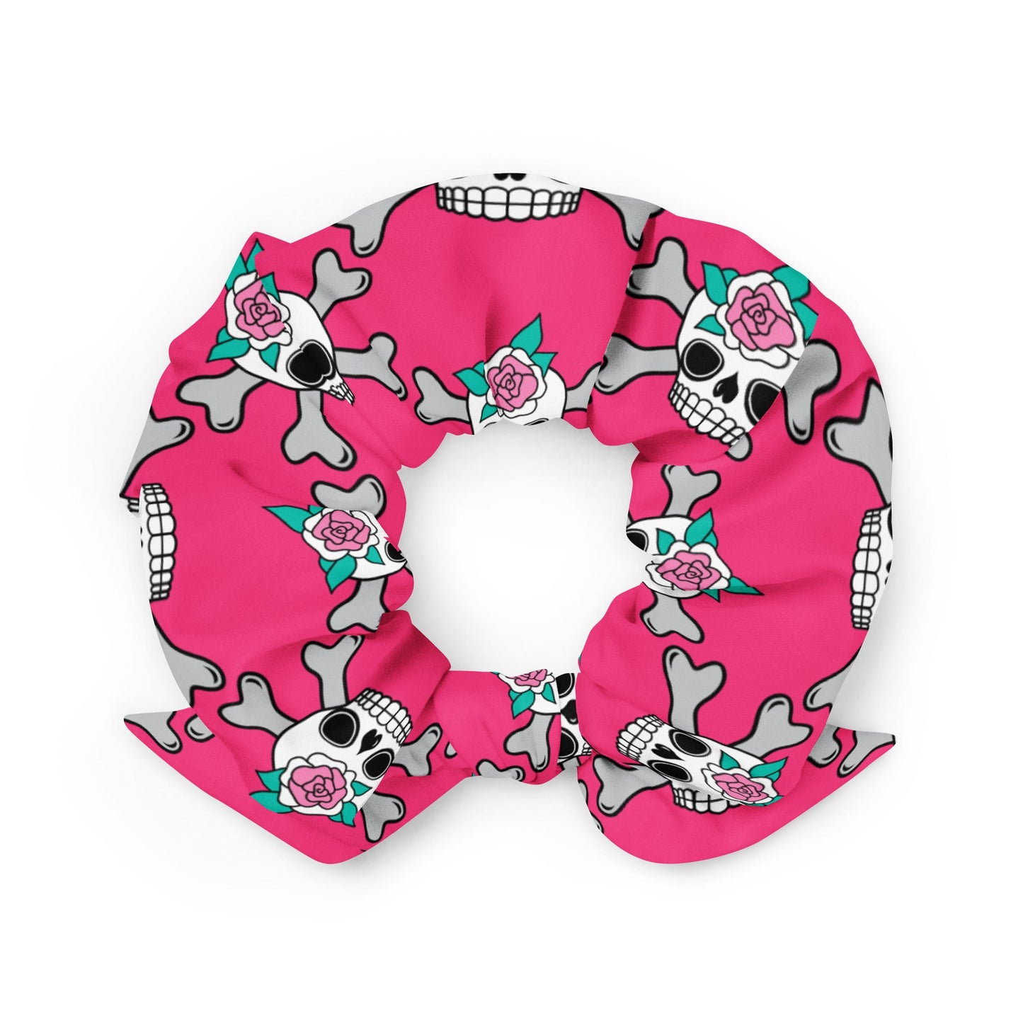 SKULLROSE pink - Scrunchie - SHALMIAK