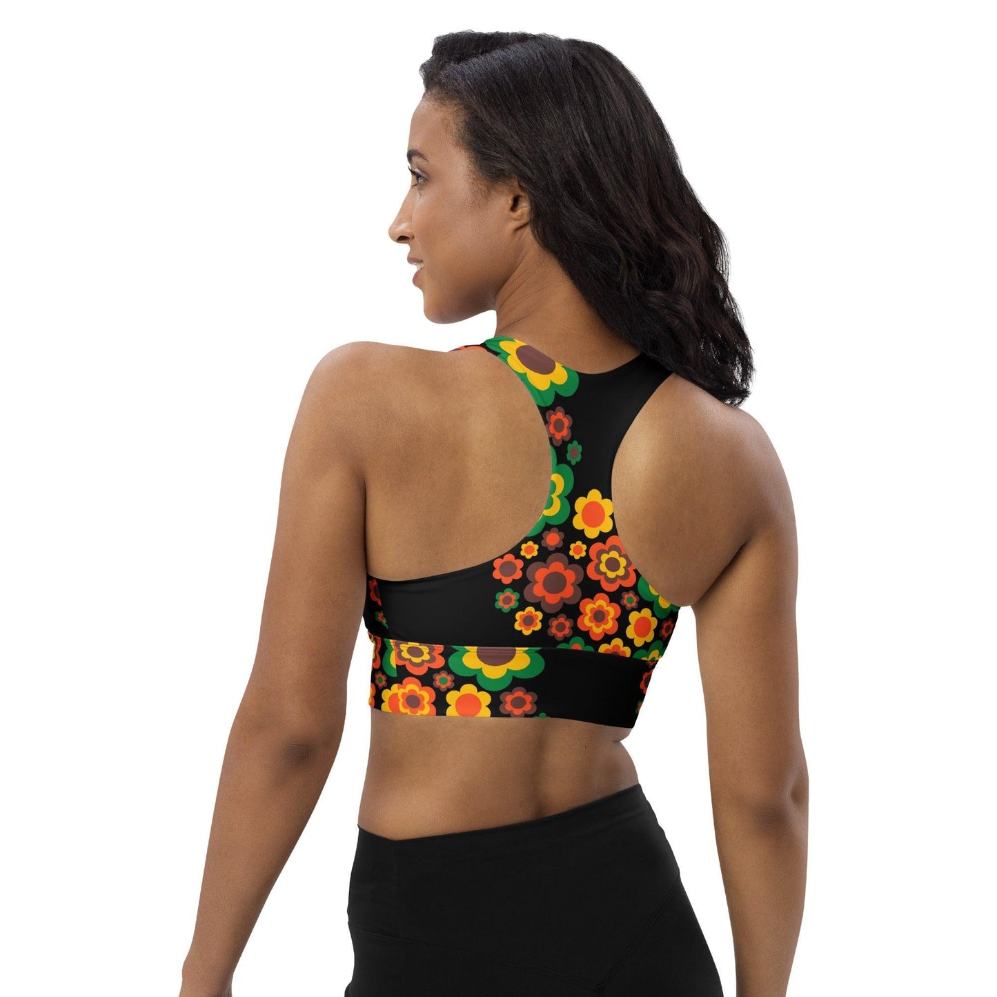 Sports Bra - FLORA FOREVER retro - SHALMIAK