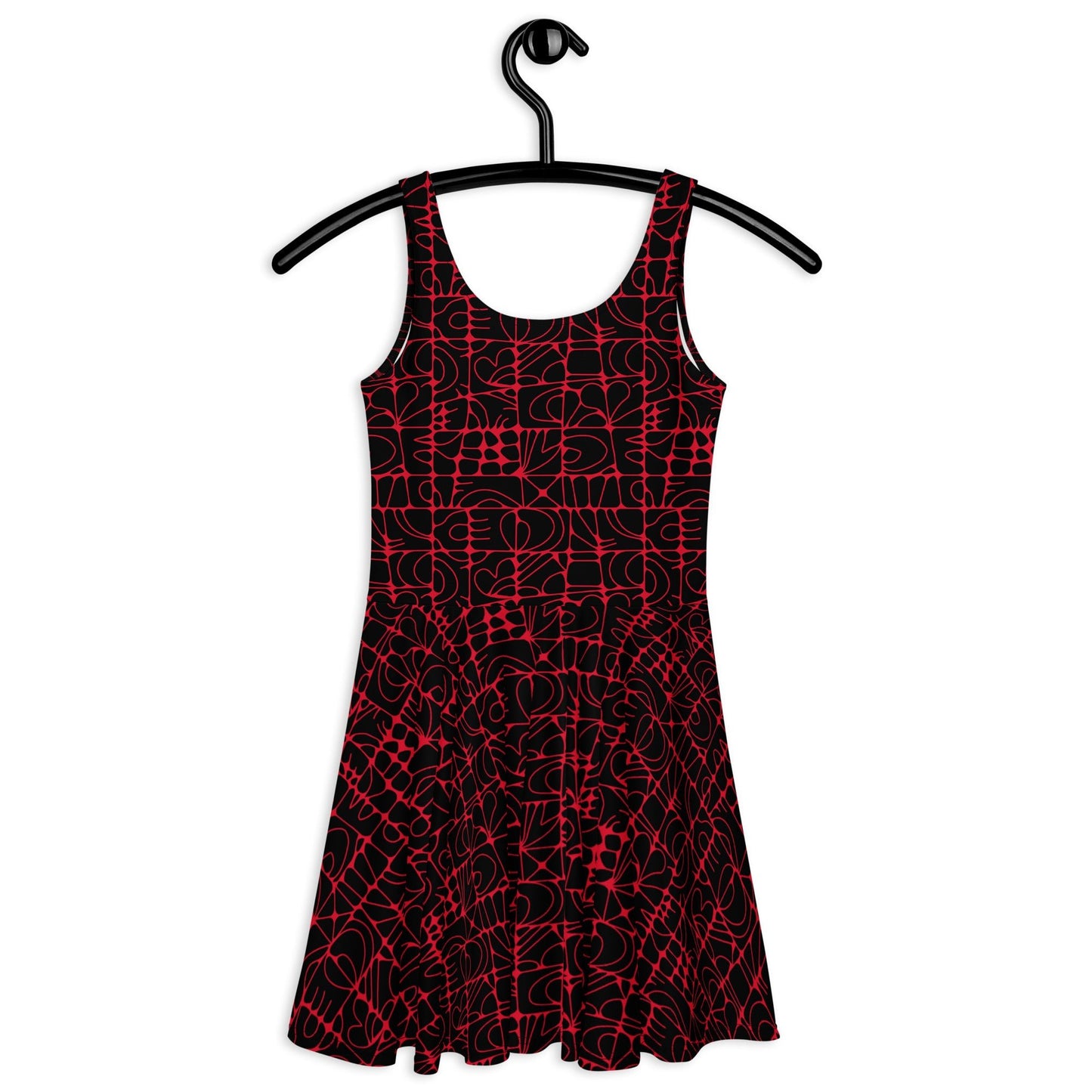 STONE SPIRIT black red - Skater Dress - SHALMIAK