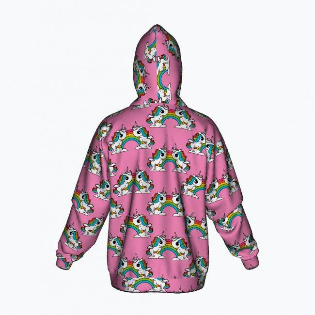 UNIQUE pink - Cotton Zipper Hoodie - SHALMIAK